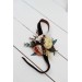 Wedding Boutonnieres & Wrist Corsage in Orange, Rust, Cinnamon & Peach | Faux Flower Accessories