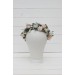 White blush pink flower crown. Hair wreath. Flower girl crown. Wedding flowers. 5056