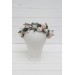 White blush pink flower crown. Hair wreath. Flower girl crown. Wedding flowers. 5056