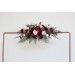  Flower arch arrangement in burgundy blush pink colors.  Arbor flowers. Floral archway. Faux flowers for wedding arch. 5060-9