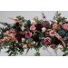  Flower arch arrangement in burgundy dusty rose blue colors.  Arbor flowers. Floral archway. Faux flowers for wedding arch. 5188