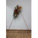 Flower arch arrangement in burnt orange burgundy and ivory colors.  Arbor flowers. Floral archway. Faux flowers for wedding arch. 5060-2