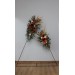  Flower arch arrangement in burnt orange burgundy and ivory colors.  Arbor flowers. Floral archway. Faux flowers for wedding arch. 5060-2