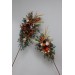  Flower arch arrangement in burnt orange burgundy and ivory colors.  Arbor flowers. Floral archway. Faux flowers for wedding arch. 5060-2