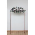  Flower arch arrangement in lilac white mauve colors.  Arbor flowers. Floral archway. Faux flowers for wedding arch. 5059-2