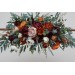  Flower arch arrangement in rust burgundy  colors.  Arbor flowers. Floral archway. Faux flowers for wedding arch. 5060-6