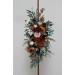  Flower arch arrangement in rust burgundy  colors.  Arbor flowers. Floral archway. Faux flowers for wedding arch. 5060-6