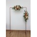 Flower arch arrangement in rust cream cinnamon colors. Arbor flowers. Floral archway. Faux flowers for wedding arch. 5060-5