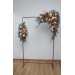  Flower arch arrangement in rust ivory orange colors.  Arbor flowers. Floral archway. Faux flowers for wedding arch. 5060-7