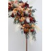Pampas grass. Rust burgundy floral arch arrangement . Arbor flowers. Floral archway. Faux flowers for wedding arch. 5060-8