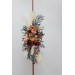 Pampas grass. Rust burgundy floral arch arrangement . Arbor flowers. Floral archway. Faux flowers for wedding arch. 5060-8