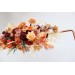  Flower arch arrangement in burnt orange burgundy peach colors.  Arbor flowers. Floral archway. Faux flowers for wedding arch. 5060-10