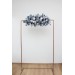  Flower arch arrangement in dusty blue navy blue burgundy white colors.  Arbor flowers. Floral archway. Faux flowers for wedding arch. 5063