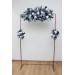  Flower arch arrangement in dusty blue navy blue burgundy white colors.  Arbor flowers. Floral archway. Faux flowers for wedding arch. 5063
