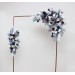  Flower arch arrangement in dusty blue navy blue burgundy white colors.  Arbor flowers. Floral archway. Faux flowers for wedding arch. 5063