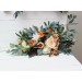  Flower arch arrangement in rust orange ivory colors.  Arbor flowers. Floral archway. Faux flowers for wedding arch. 5060-11