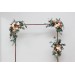  Flower arch arrangement in rust orange ivory colors.  Arbor flowers. Floral archway. Faux flowers for wedding arch. 5060-11