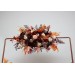 Set of 3. Rust burgundy burnt orange  ivory flower arch arrangement   Arbor flowers. Floral archway. Faux flowers for wedding arch. 5060-11