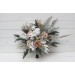 Wedding Bouquets in Beige, White & Gray | Faux Bridal & Bridesmaid Bouquets