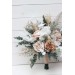 Wedding Bouquets in Beige, White & Gray | Faux Bridal & Bridesmaid Bouquets