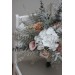 Wedding Bouquets in Beige, White & Gray | Faux Bridal & Bridesmaid Bouquets