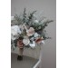 Wedding Bouquets in Beige, White & Gray | Faux Bridal & Bridesmaid Bouquets