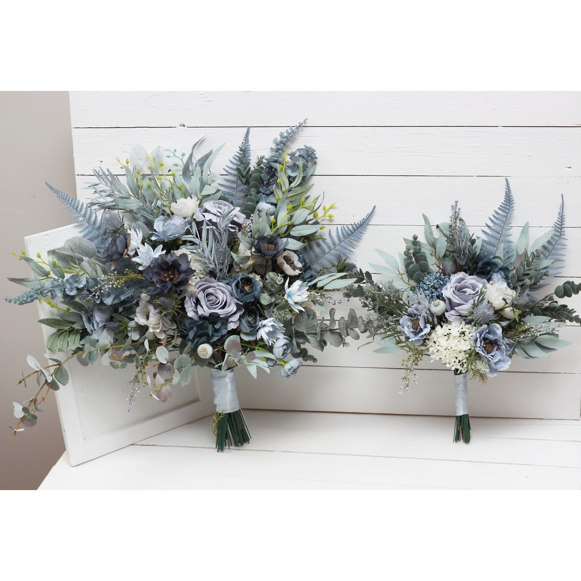 Dusty blue sage wedding shop