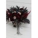 Wedding bouquets in purple burgundy beige navy blue colors. Bridal bouquet. Halloween wedding. Faux bouquet. Bridesmaid bouquet. 5064