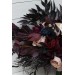 Wedding bouquets in purple burgundy beige navy blue colors. Bridal bouquet. Halloween wedding. Faux bouquet. Bridesmaid bouquet. 5064