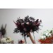 Wedding bouquets in purple burgundy beige navy blue colors. Bridal bouquet. Halloween wedding. Faux bouquet. Bridesmaid bouquet. 5064