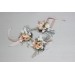Wedding Boutonnieres & Wrist Corsage in White, Beige & Gray | Faux Flower Accessories
