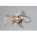 Wedding Boutonnieres & Wrist Corsage in White, Beige & Gray | Faux Flower Accessories