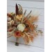 Boho protea bouquet in rust and ivory colors. Bridal bouquet. Faux bouquet. Bridesmaid bouquet. 5072