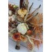Boho protea bouquet in rust and ivory colors. Bridal bouquet. Faux bouquet. Bridesmaid bouquet. 5072