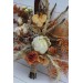 Boho protea bouquet in rust and ivory colors. Bridal bouquet. Faux bouquet. Bridesmaid bouquet. 5072