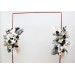  Flower arch arrangement in black gold white colors.  Arbor flowers. Floral archway. Faux flowers for wedding arch. 5065