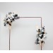  Flower arch arrangement in black gold white colors.  Arbor flowers. Floral archway. Faux flowers for wedding arch. 5065