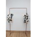  Flower arch arrangement in black gold white colors.  Arbor flowers. Floral archway. Faux flowers for wedding arch. 5065