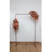  Flower arch arrangement in rust purple orange colors.  Arbor flowers. Floral archway. Faux flowers for wedding arch. 5073