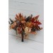 Wedding bouquets in rust purple orange colors. Bridal bouquet. Faux bouquet. Bridesmaid bouquet. 5073