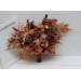 Wedding bouquets in rust purple orange colors. Bridal bouquet. Faux bouquet. Bridesmaid bouquet. 5073