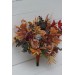 Wedding bouquets in rust purple orange colors. Bridal bouquet. Faux bouquet. Bridesmaid bouquet. 5073