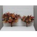 Wedding bouquets in rust purple orange colors. Bridal bouquet. Faux bouquet. Bridesmaid bouquet. 5073