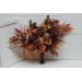 Wedding bouquets in rust purple orange colors. Bridal bouquet. Faux bouquet. Bridesmaid bouquet. 5073