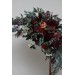  Flower arch arrangement in deep burgundy red blue colors.  Arbor flowers. Floral archway. Faux flowers for wedding arch. 5077