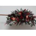  Flower arch arrangement in deep burgundy red blue colors.  Arbor flowers. Floral archway. Faux flowers for wedding arch. 5077
