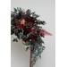  Flower arch arrangement in deep burgundy red blue colors.  Arbor flowers. Floral archway. Faux flowers for wedding arch. 5077
