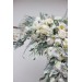  Flower arch arrangement in sage green ivory colors.  Arbor flowers. Floral archway. Faux flowers for wedding arch. 5075