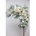  Flower arch arrangement in sage green ivory colors.  Arbor flowers. Floral archway. Faux flowers for wedding arch. 5075