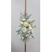  Flower arch arrangement in sage green ivory colors.  Arbor flowers. Floral archway. Faux flowers for wedding arch. 5075